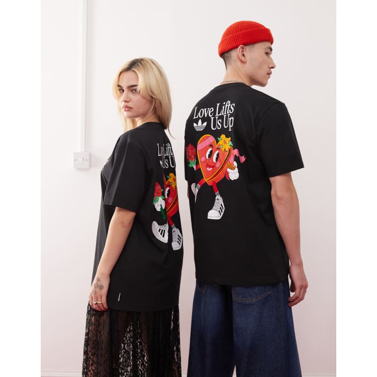 adidas Originals x Made By Nelson t-shirt in black | ASOS