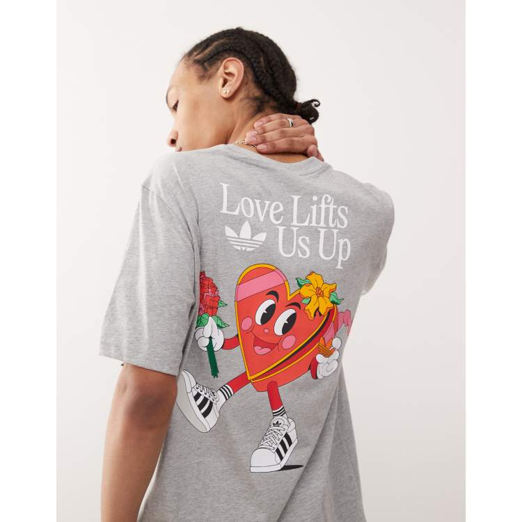 adidas Originals x Made By Nelson t-shirt in grey | ASOS