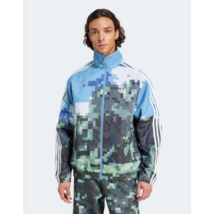 Ku___♡ adidas Originals x Minecraft – Niebiesko-zielony top