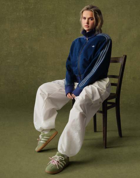 adidas Originals x Molly-Mae Samba Matcha trainers in green - view 1