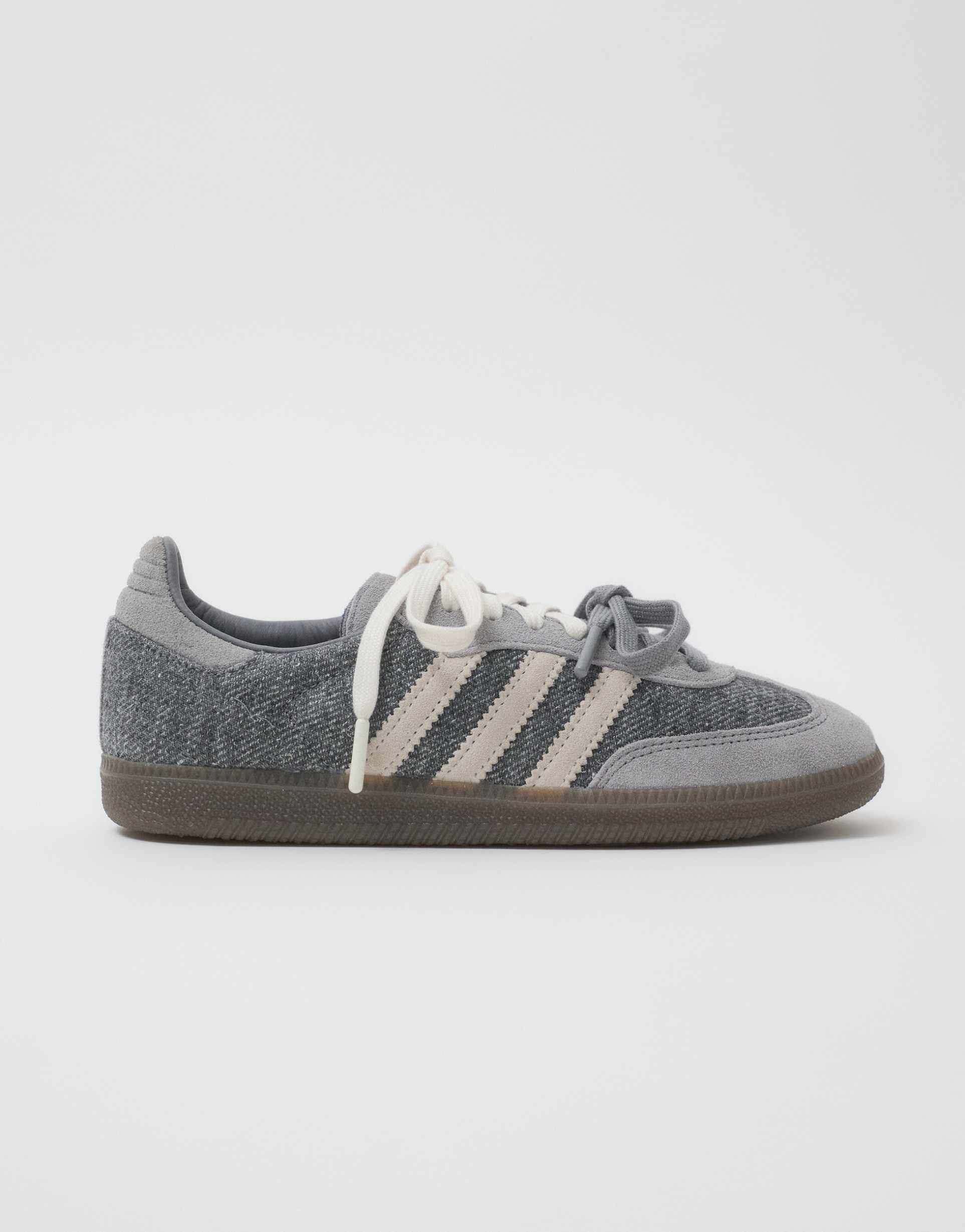 ADIDAS 몰리 메이 삼바 슬레이트 스니커즈 더블 레이스 그레이
