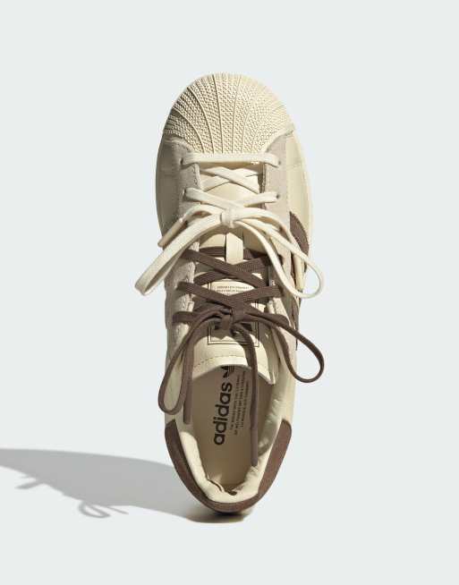 adidas Originals x Molly-Mae Superstar Latte trainers in cream and brown |  ASOS