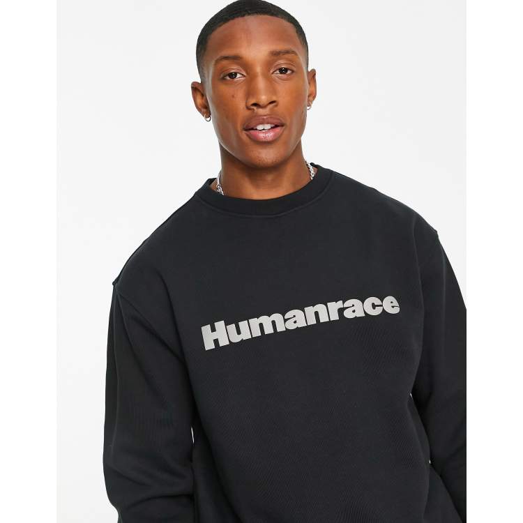 adidas Originals x Pharrell Williams Basic Hochwertiges Sweatshirt in Schwarz