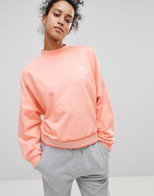 coral adidas sweatshirt