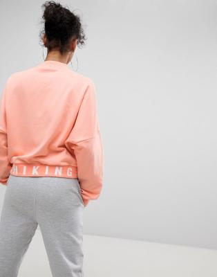 coral adidas sweatshirt