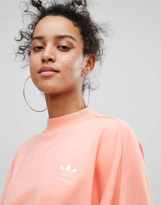 Adidas on sale coral sweatshirt