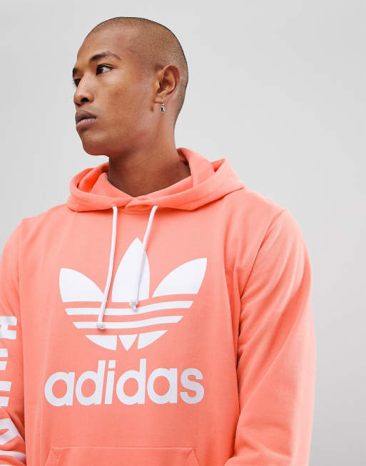 adidas Originals x Pharrell Williams Hu Hiking Hoodie With Arm Print In Pink CY7875