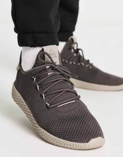 adidas Originals x Pharrell Williams HU sneakers in brown ASOS