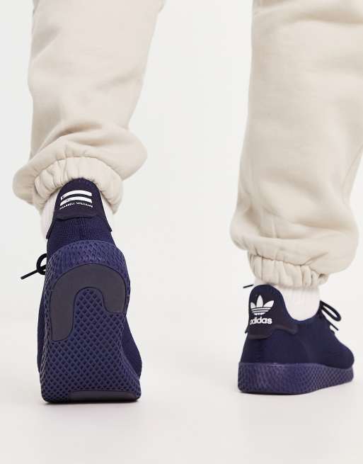 adidas Originals x Pharrell Williams HU sneakers in navy