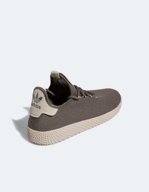 adidas Originals x Pharrell Williams Hu trainers in grey ASOS