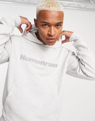 adidas Originals x Pharrell Williams premium basics hoodie in grey