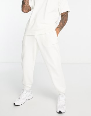 adidas Originals x Pharrell Williams premium basics joggers in off white