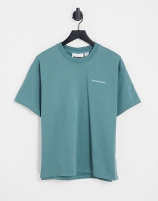 adidas Originals x Pharrell Williams premium basics t-shirt in hazy emerald