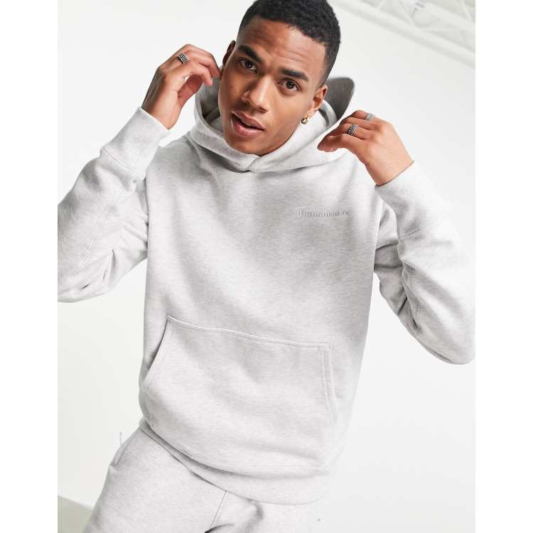 adidas Originals x Pharrell Williams premium hoodie in light gray ASOS