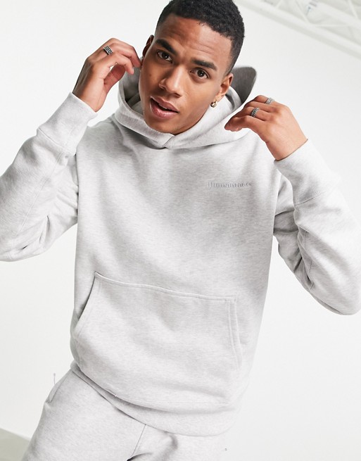 adidas Originals x Pharrell Williams premium hoodie in light grey