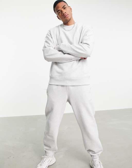 adidas Originals Pharrell Williams premium sweatshirt in light gray | ASOS