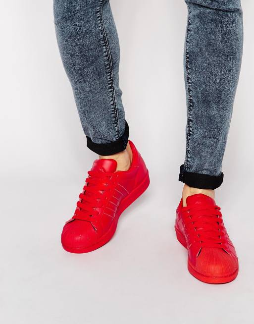 Adidas x pharrell williams hot sale red