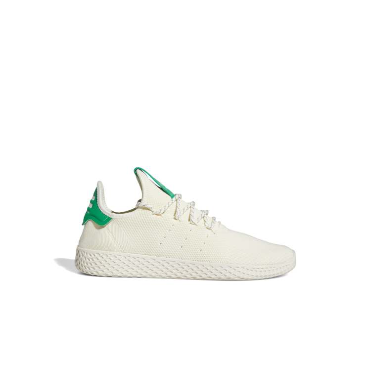 adidas Originals x Pharrell Williams Tennis HU Baskets avec contrefort vert Blanc