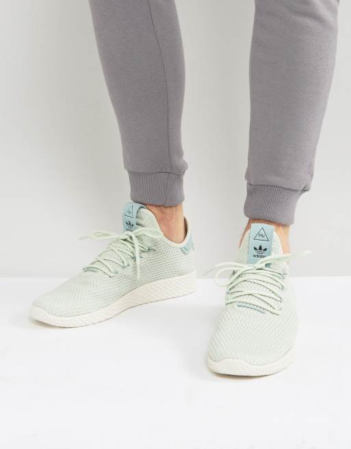 adidas Originals x Pharrell Williams Tennis HU Sneakers In Gray