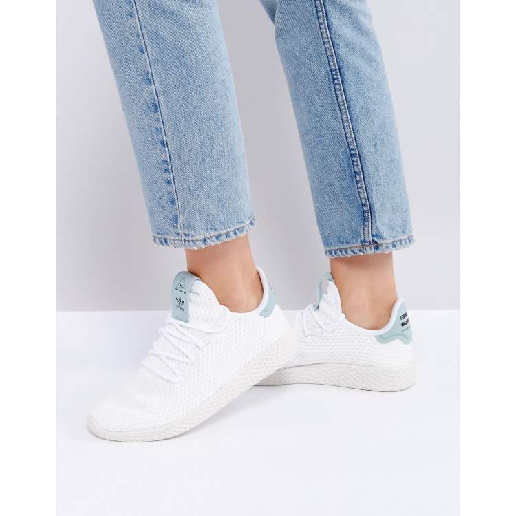 Niet verwacht complicaties Verheugen adidas Originals X Pharrell Williams - Tennis HU - Sneakers in wit | ASOS