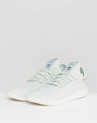 adidas originals pharrell williams tennis hu trainers in green