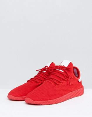 adidas Originals x Pharrell Williams Tennis HU Trainers In Red BY8720 | ASOS