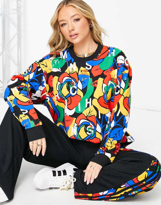 adidas Originals x Rich Mnisi all over floral print sweat in multi