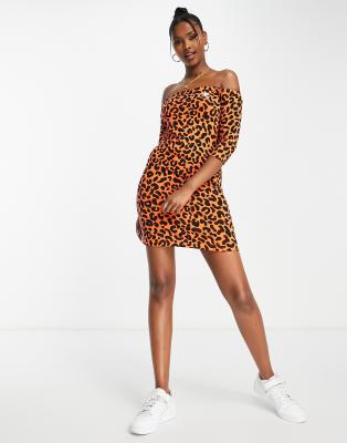 open lace back dress Mew Mews Melany Leopard Print Spaghetti Maxi Dress