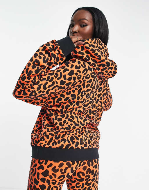 Adidas cheetah print discount hoodie