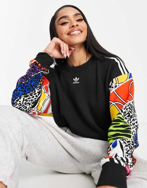 Adidas retro x asos sweatshirt on sale