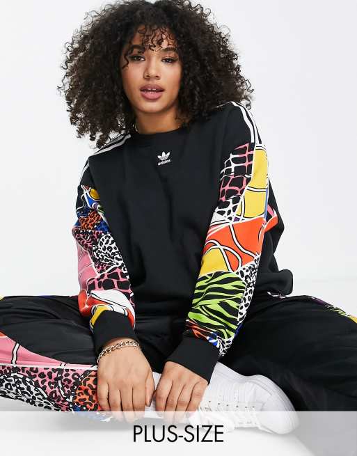 Adidas retro x asos hot sale sweatshirt