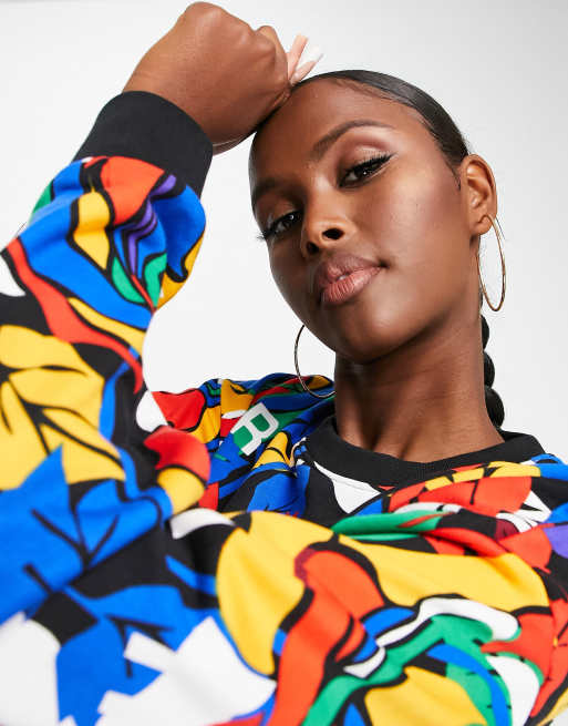 adidas Originals x Rich Mnisi Sweat imprim fleurs sur l ensemble Multicolore