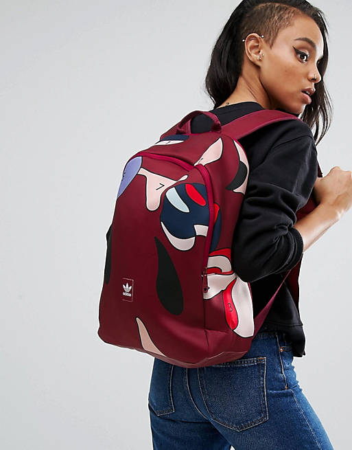 Itaca diámetro acuerdo adidas Originals X Rita Ora Paint Print Backpack | ASOS
