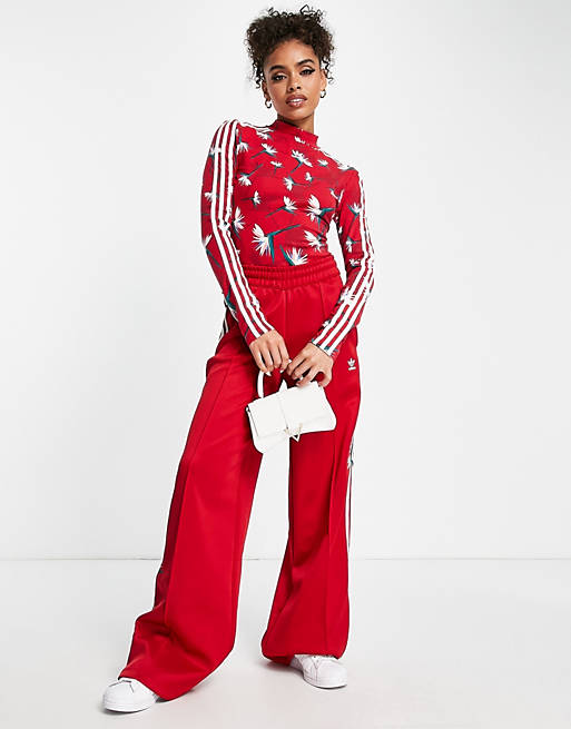 adidas Originals x Thebe Magugu bodysuit in all over red print | ASOS