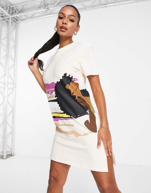 Adidas t shirt dress on sale asos