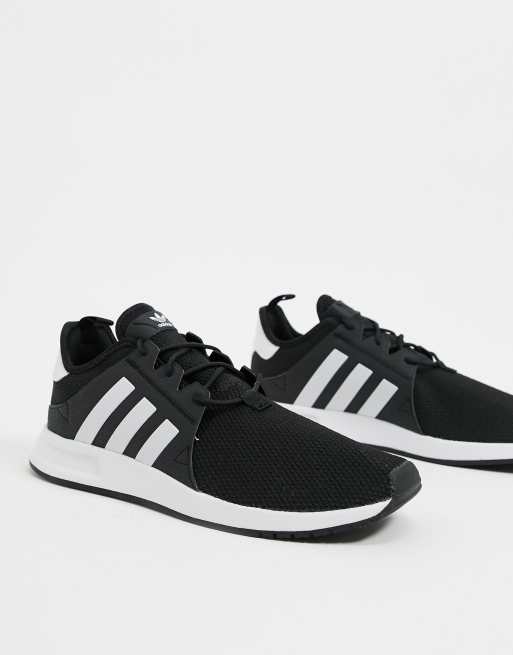 Adidas x_plr black & best sale white shoes