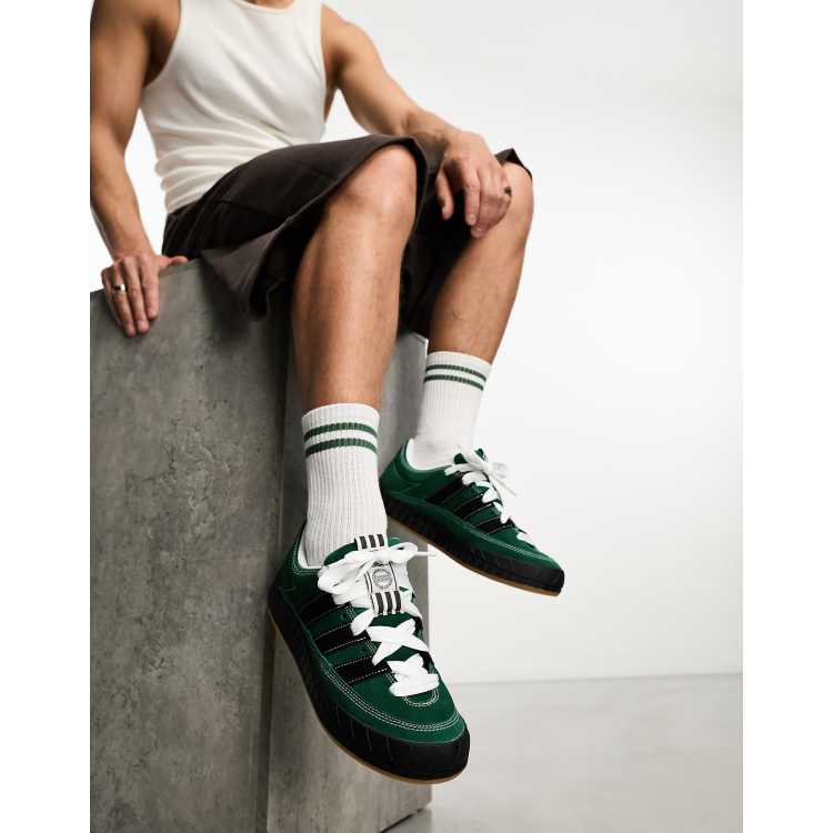 adidas Originals YNUK Adimatic sneakers in green | ASOS