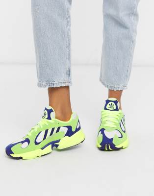 adidas originals yung 1 in white and green