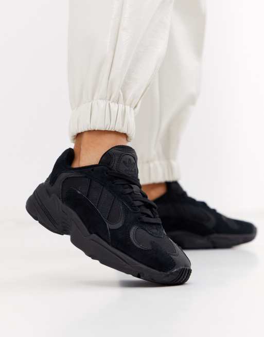 adidas yung 1 all black suede