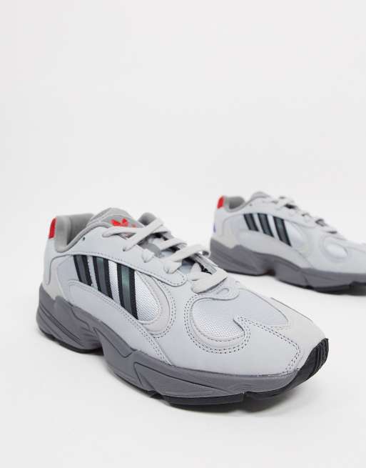 mens grey adidas yung 1 og