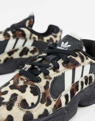 adidas originals yung 1 trainers in leopard