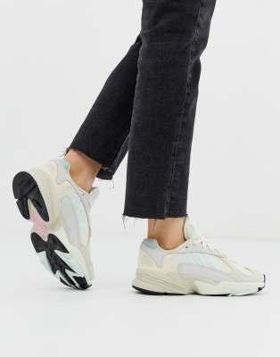 adidas Originals Yung-1 sneakers in off 