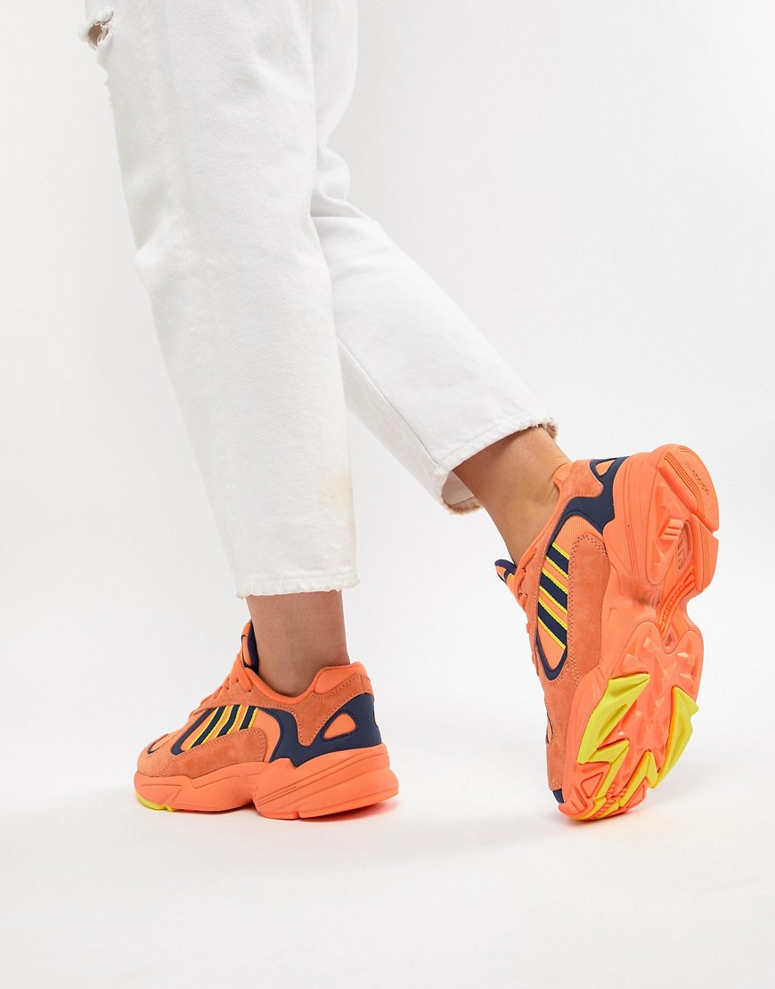 Adidas Originals Yung-1 Sneakers In Orange