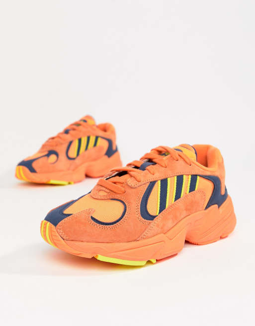 Adidas originals yung-1 on sale sneakers in orange