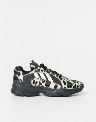 adidas originals yung 1 trainers in leopard