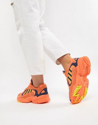 orange adidas trainers womens