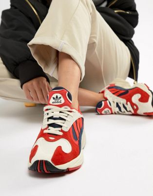 adidas Originals Yung-1 Trainers In Red 