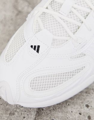 adidas originals yung fyw salvation sneakers in triple white