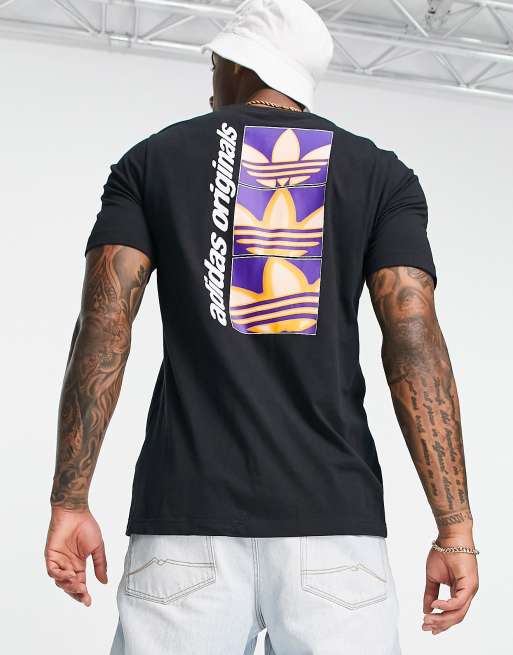 adidas Originals – Yung Z – Czarny T-shirt z nadrukiem na plecach