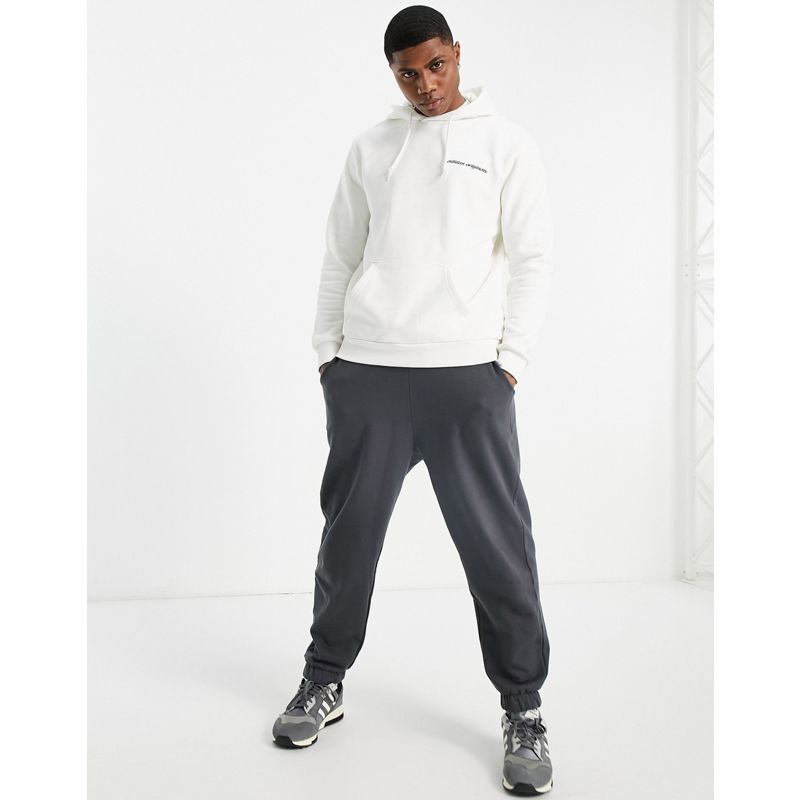 Uomo Felpe con cappuccio adidas Originals - Yung Z - Felpa con cappuccio bianca con stampa sulla schiena